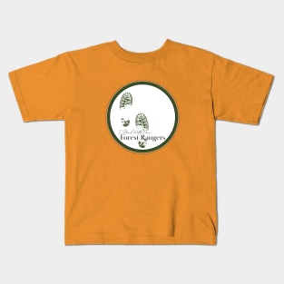 I stand with our Forest Rangers National Park Service Unity Support Green Boot Print Kids T-Shirt